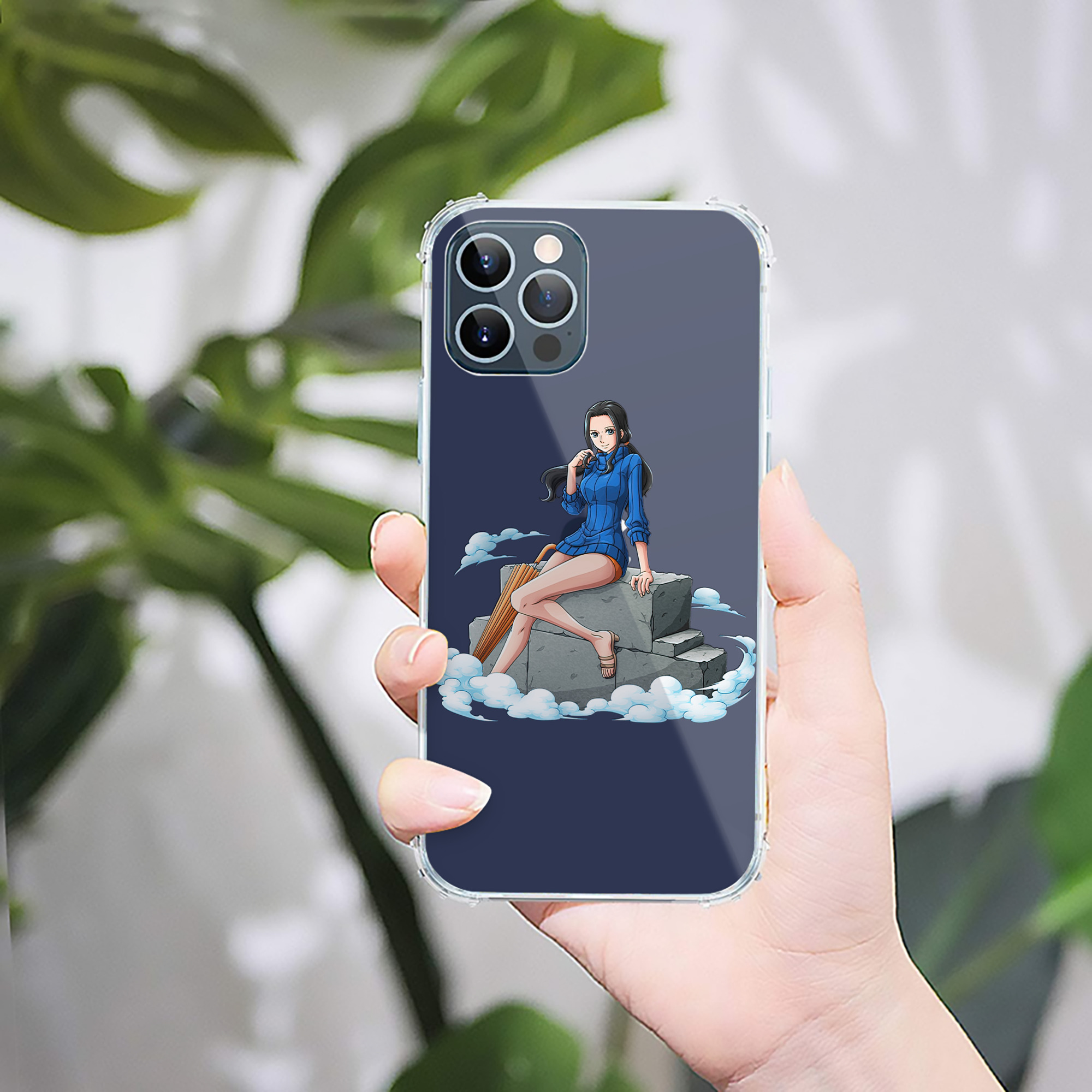 （画像用） ワンピース ニコ・ロビン ONE PIECE Nico Robin 【iPhone 12シリーズ対応】透明スマホケース（クリアソフトケース）